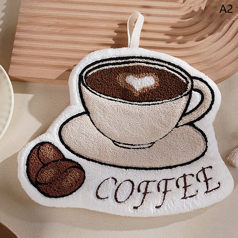 Bathroom Hand Cloth Cartoon Hand Towels Hand Towel Absorbent Hand Cloth Hand Towel For Kitchen Convenient Hanging Towel For Hand