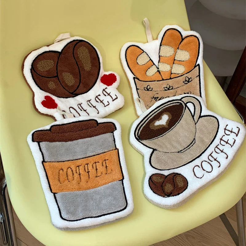 Bathroom Hand Cloth Cartoon Hand Towels Hand Towel Absorbent Hand Cloth Hand Towel For Kitchen Convenient Hanging Towel For Hand