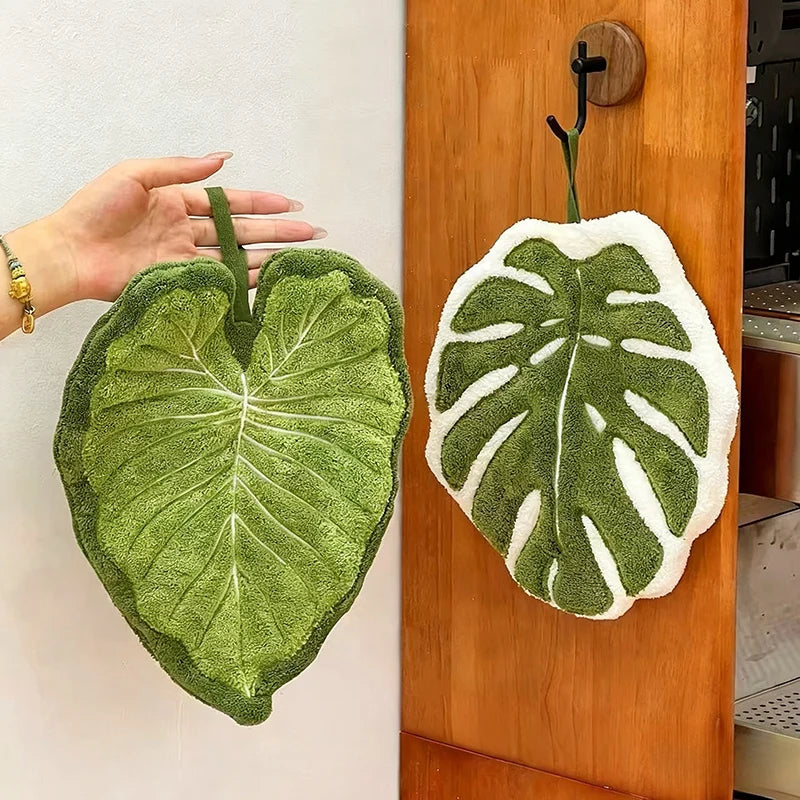 Creative Hand Towel Handkerchief Kitchen Towels Super Absorbent Towel Hanging Cleaning Cloth Bathroom Kitchen Accessories 손수건